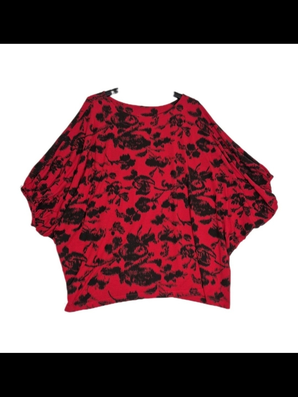Bryn Walker Women's Tunic Top Size XL Wilder Red Black Parsnip NWT 44